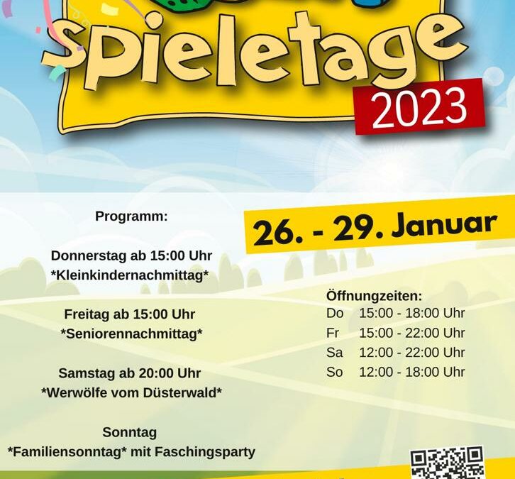 Spieletage 26.-29.01.2023