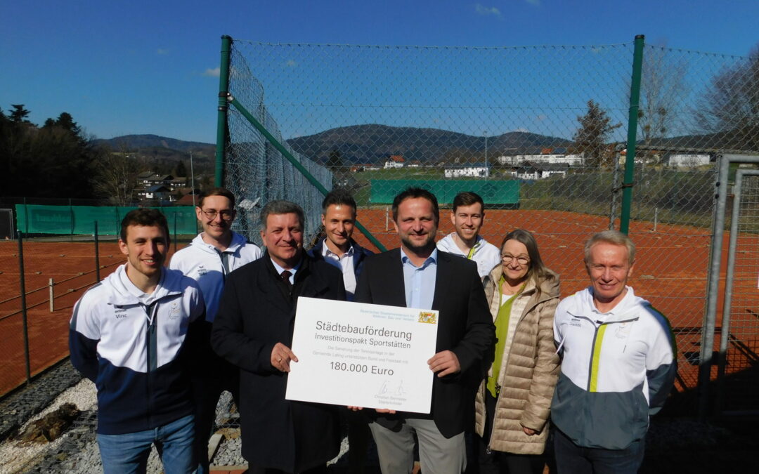 180.000 € Förderung für die Lallinger Tennisplätze